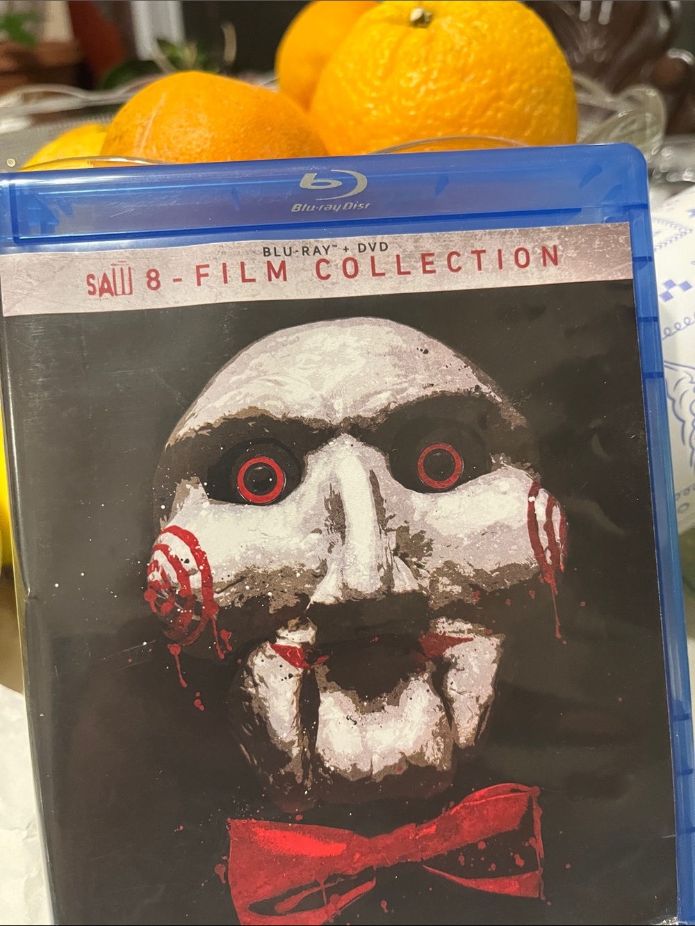 Saw 8-Film Collection Blu-ray - Red & Black Cover Art